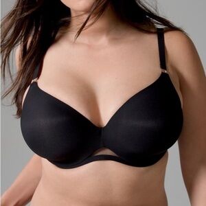 Soma NWT Bodify Perfect Coverage Bra 40DDD Black T-Shirt Underwire Adjustable